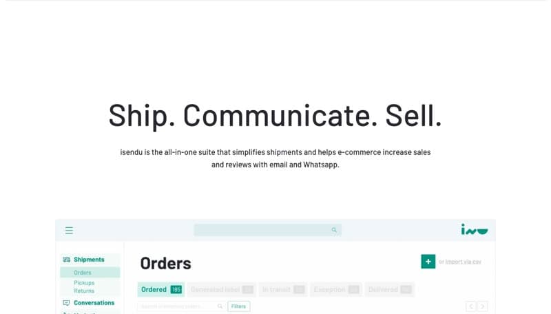 isendu shipping platform
